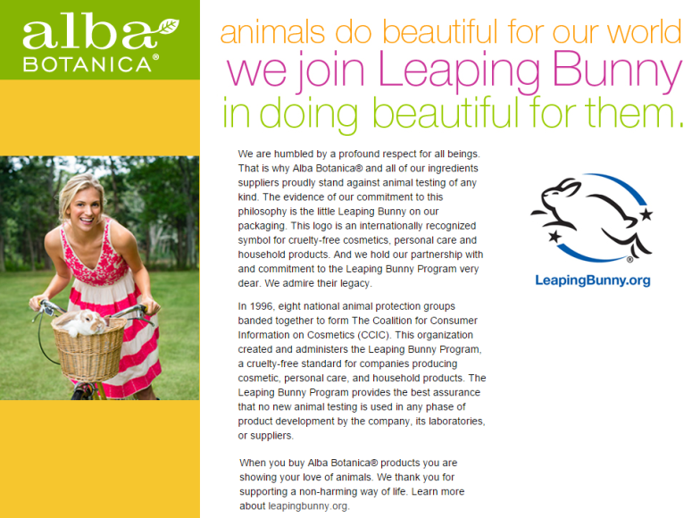 Credit: Alba Botanica website