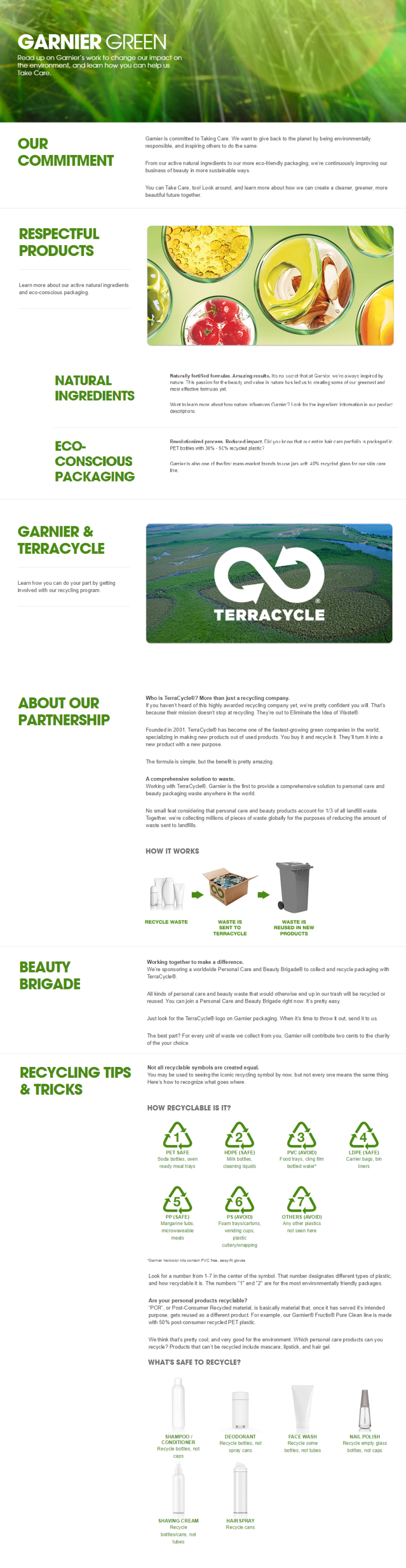 Credit: Garnier USA website