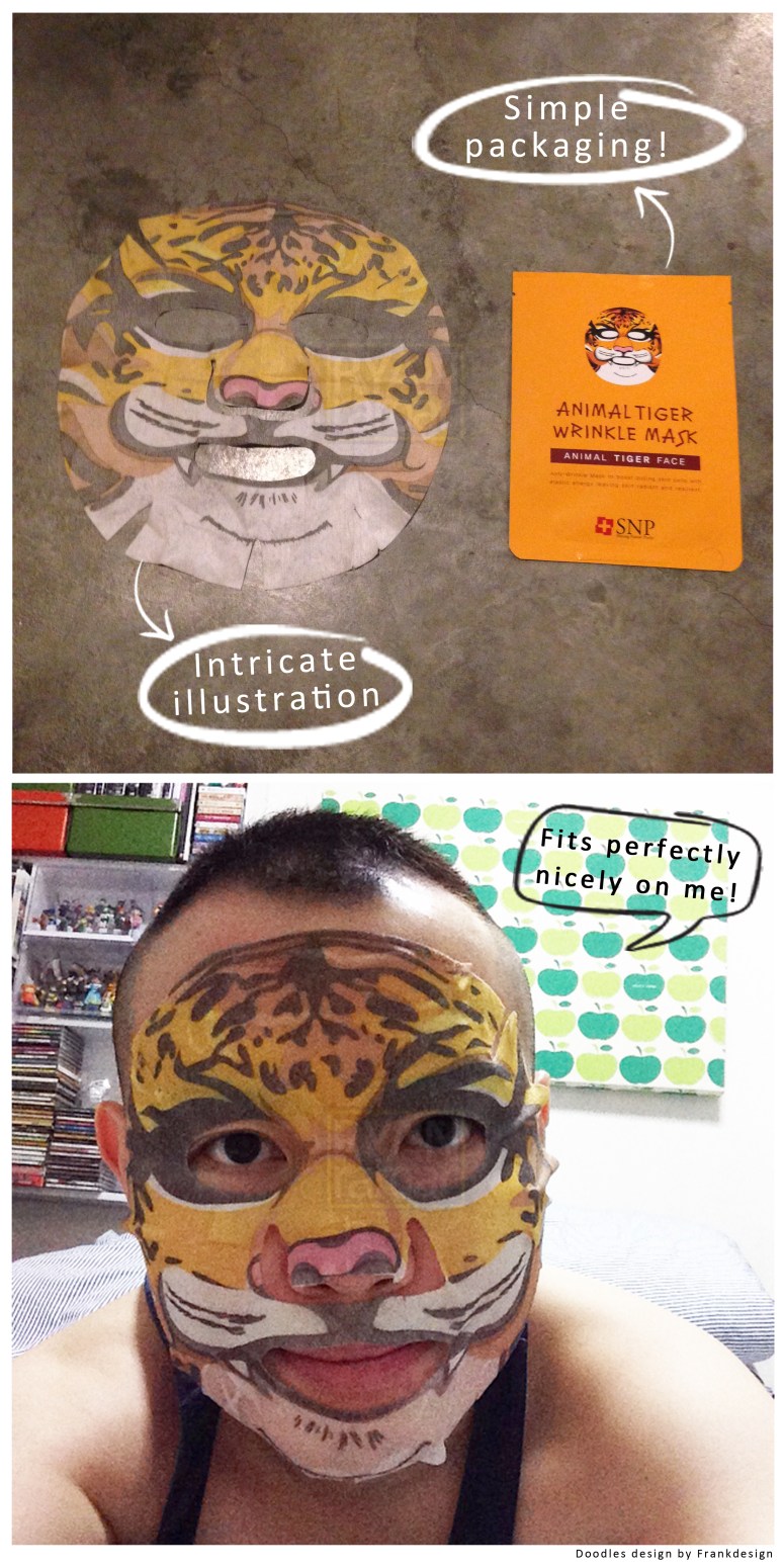 SNP Animal Tiger Face Mask (Packaging)
