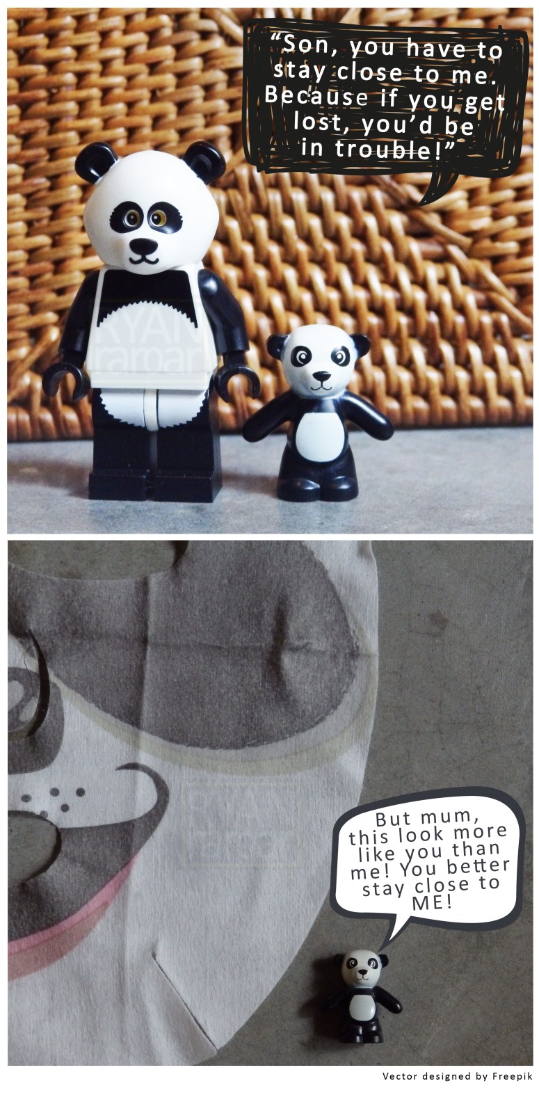 (A cautionary tale Mama Panda is telling Little Panda; I get that a lot too!)