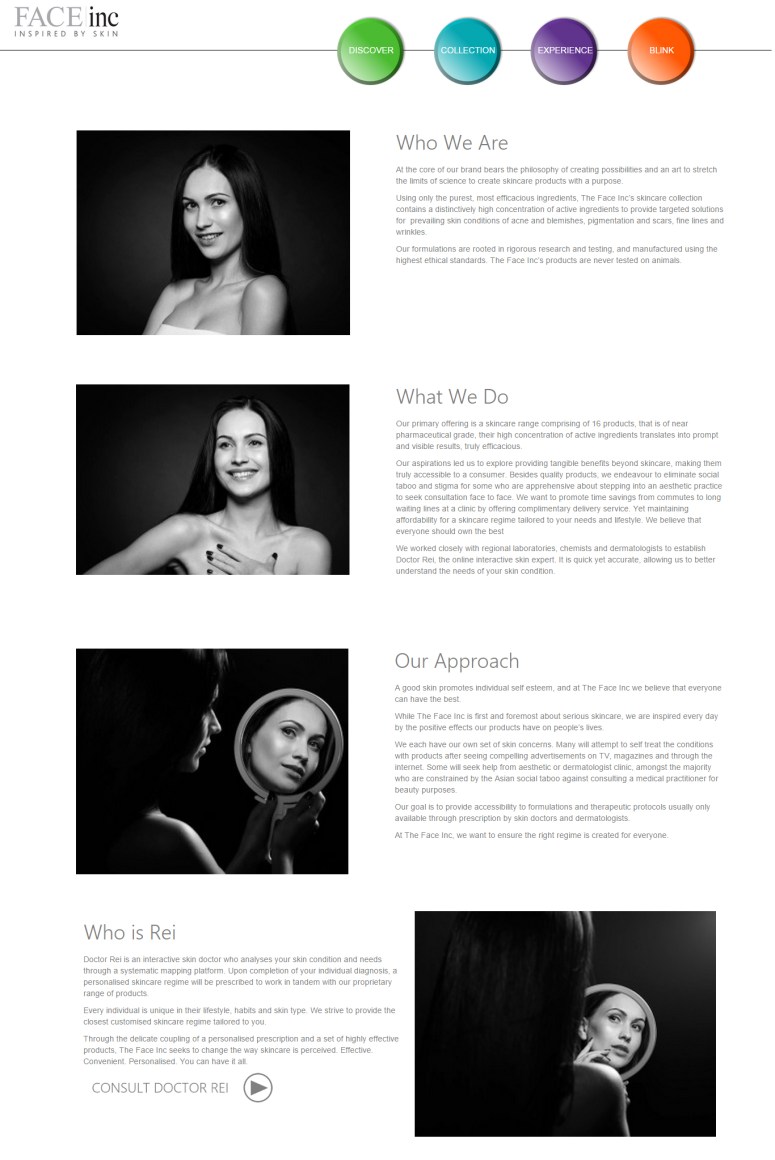 Credit: The Face Inc website