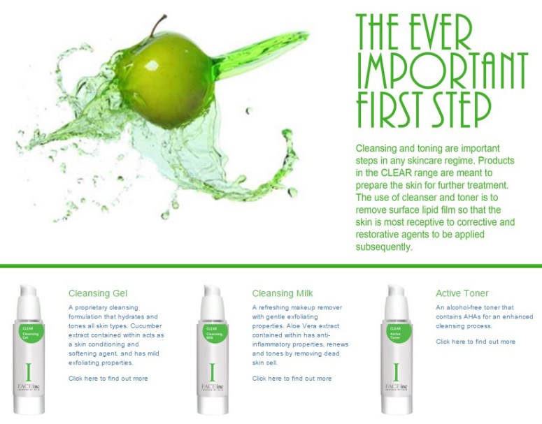 Credit: The Face Inc website