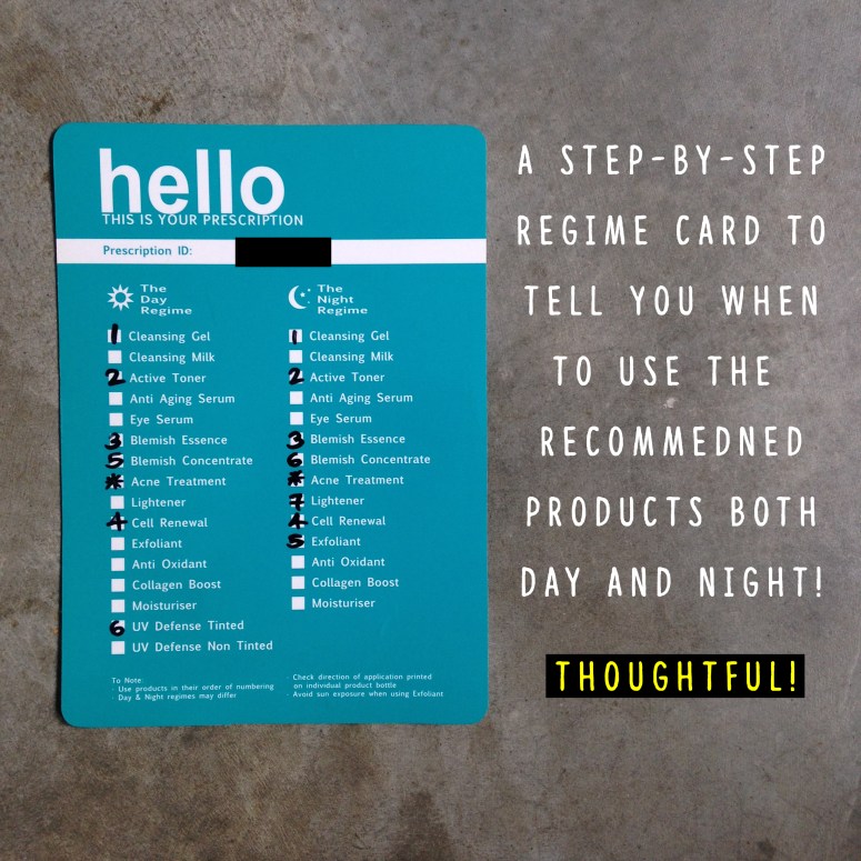 (When the parcel arrives, this card will be included to let you know the steps to apply the products)