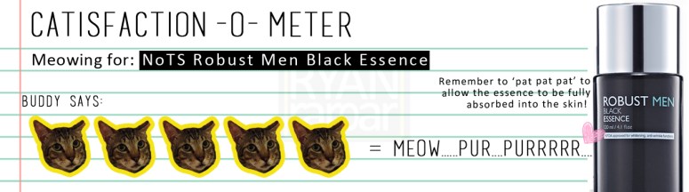 Catisfaction-o-meter (5x NOTS Robust Men Black Essence)