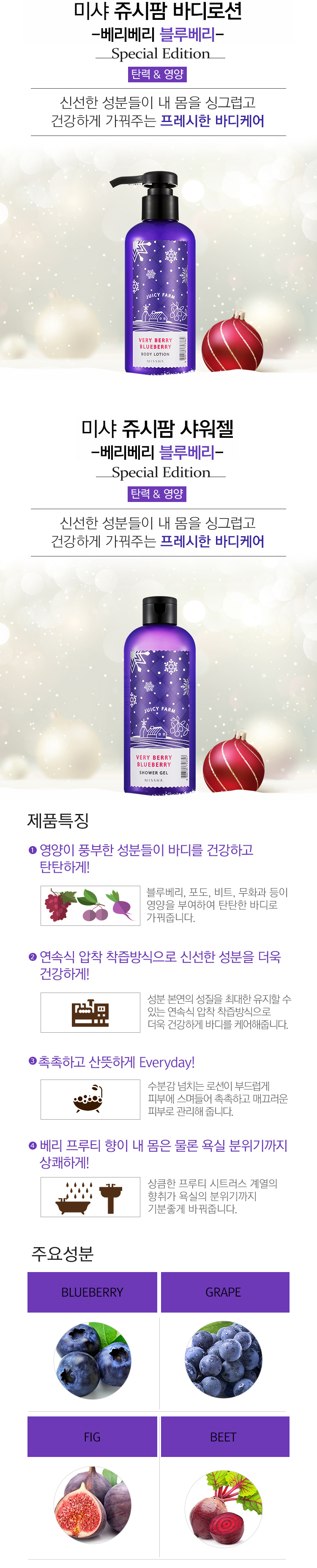 Missha Holiday Fantasy 2015 (Missha Juicy Farm Very Berry Blueberry)