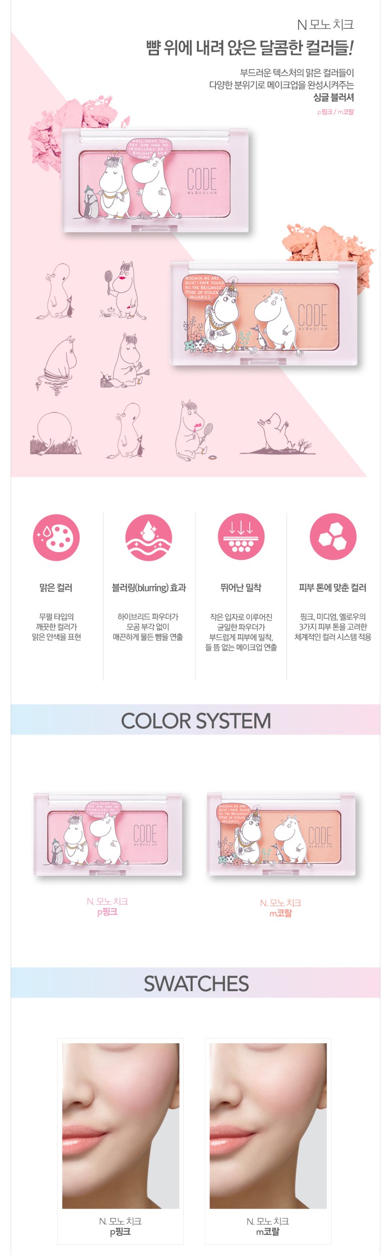 Code Glokolor x Moomin - N. Mono Blusher