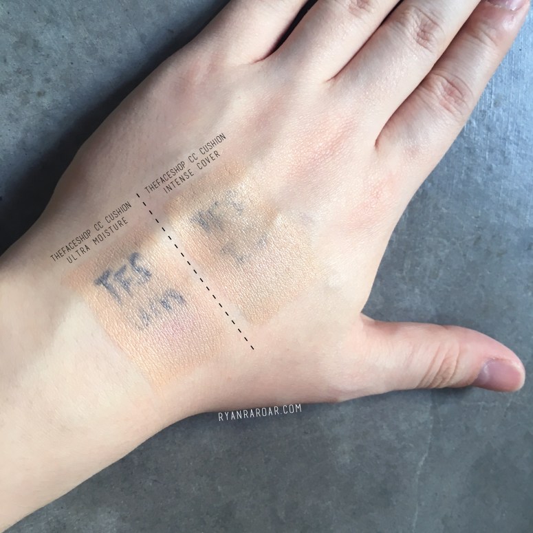 Thefaceshop CC Cushion Ultra Moist & Intense Cover - Swatch 02