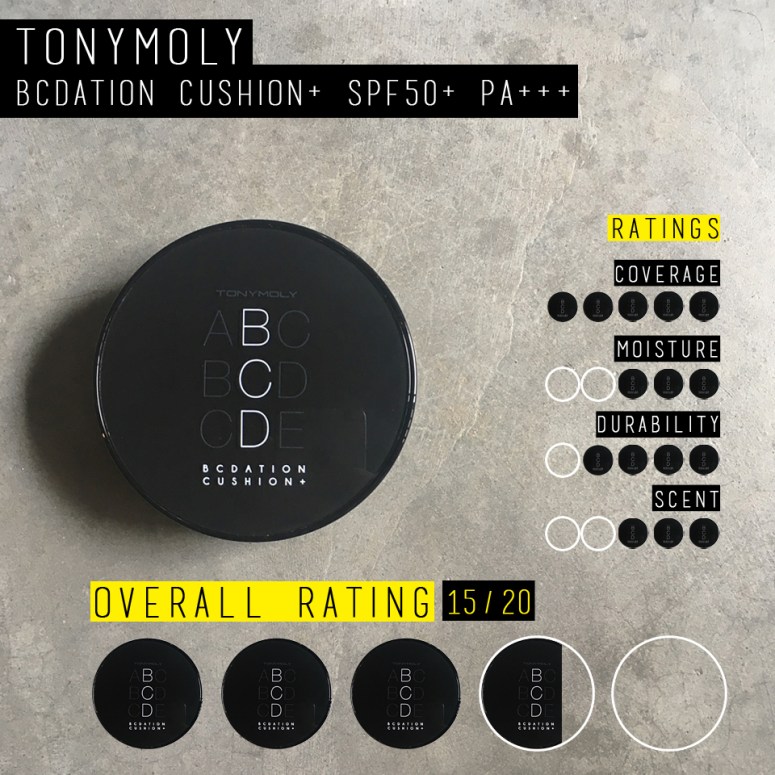 Tonymoly BCDation Cushion+ (Rating)