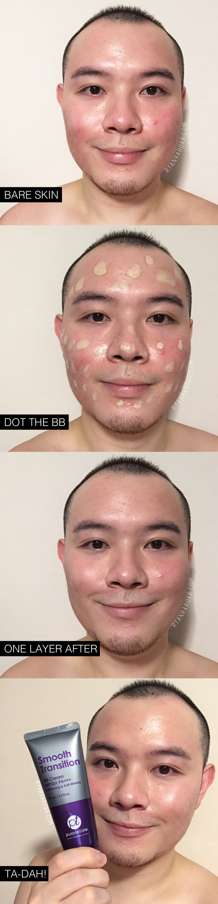 PurpleTale Smooth Transition BB Cream SPF50+ PA+++ (Wearing)