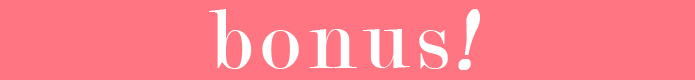 bonus!