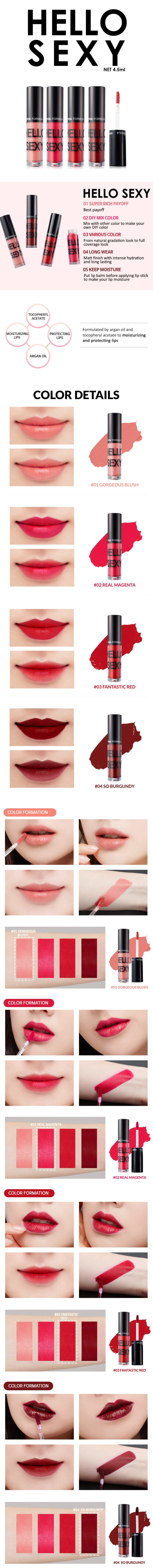 Hello Sexy Super Rich Liquid Lipstick (Info 01)